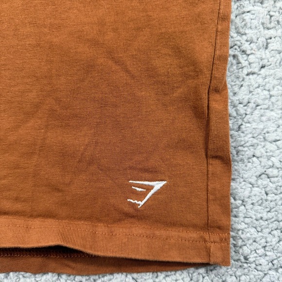 Gymshark Rest Day Essentials Boxy T-Shirt Brown Womens XS Short Sleeve Crop Top - Picture 3 of 9